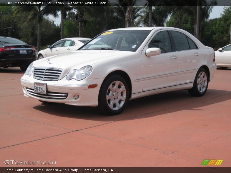 Alabaster White / Black 2005 Mercedes-Benz C 320 Sedan