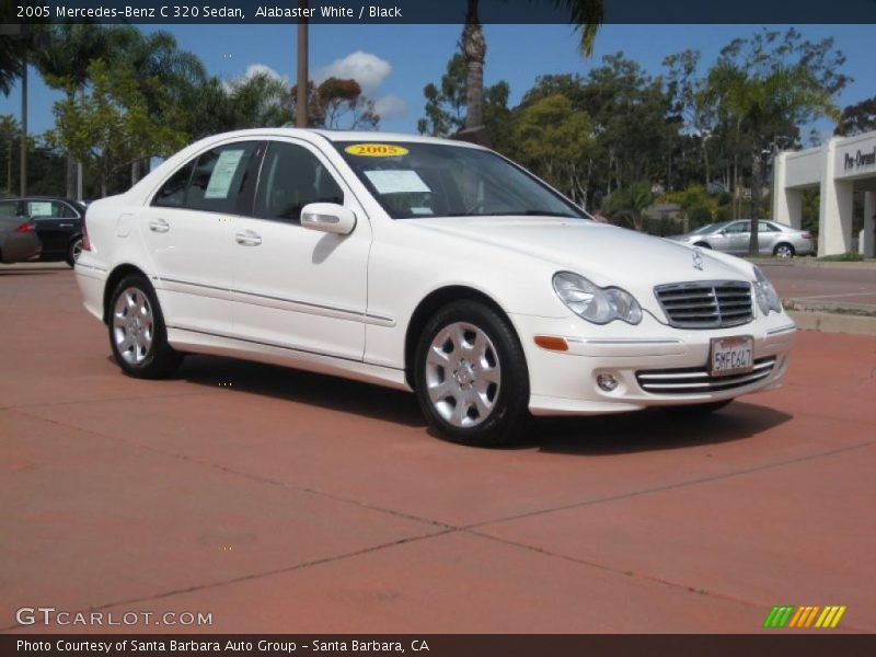 Alabaster White / Black 2005 Mercedes-Benz C 320 Sedan