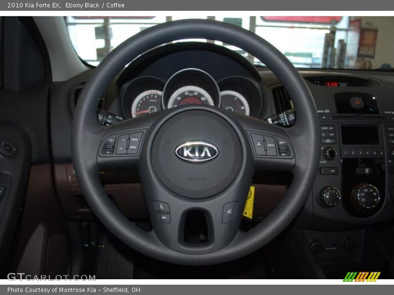 Ebony Black / Coffee 2010 Kia Forte EX