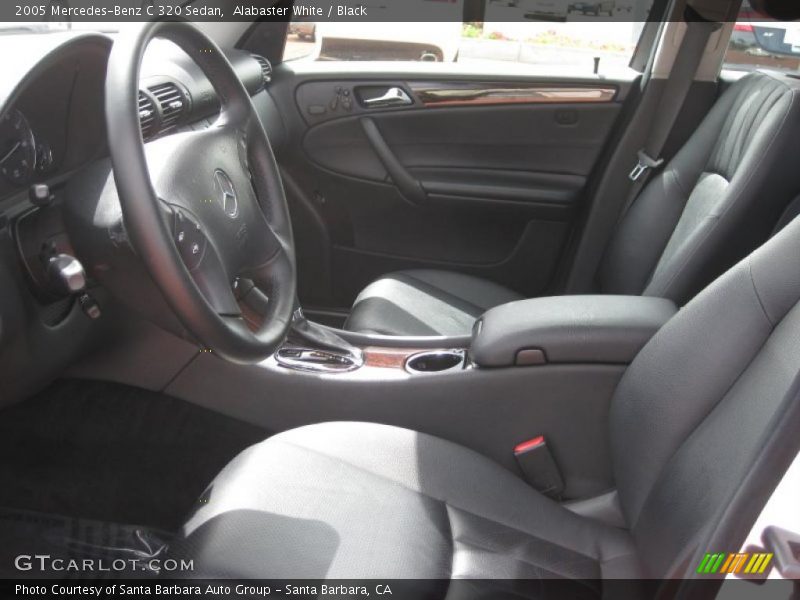 Alabaster White / Black 2005 Mercedes-Benz C 320 Sedan