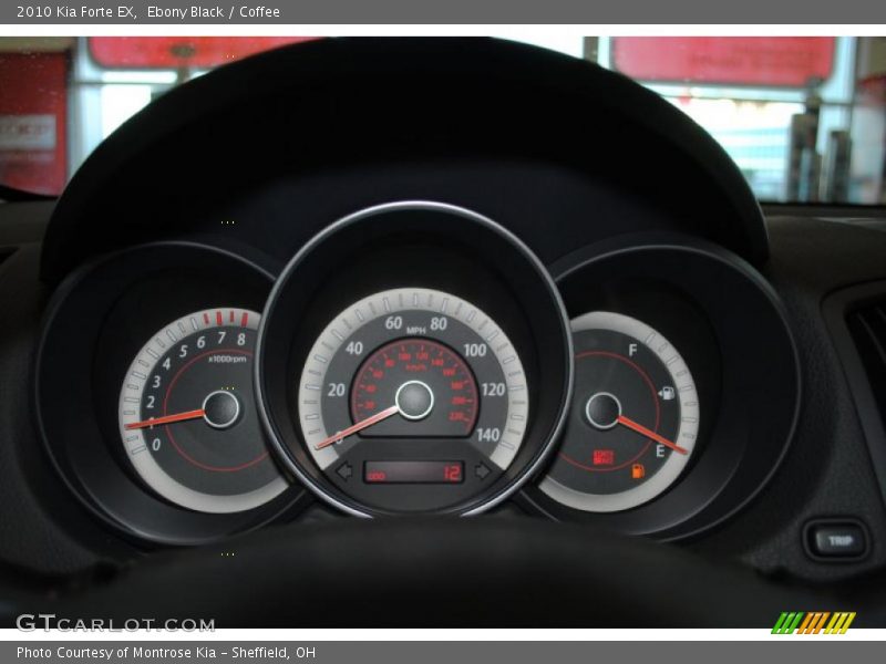 Ebony Black / Coffee 2010 Kia Forte EX