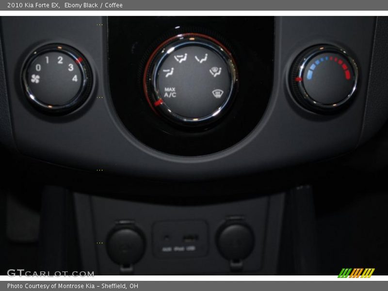 Ebony Black / Coffee 2010 Kia Forte EX