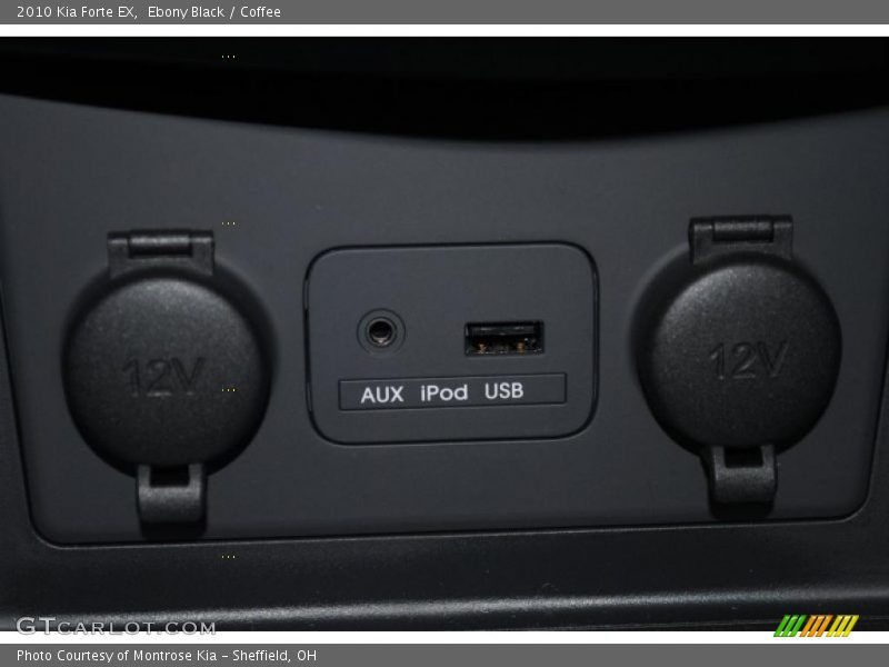 Ebony Black / Coffee 2010 Kia Forte EX