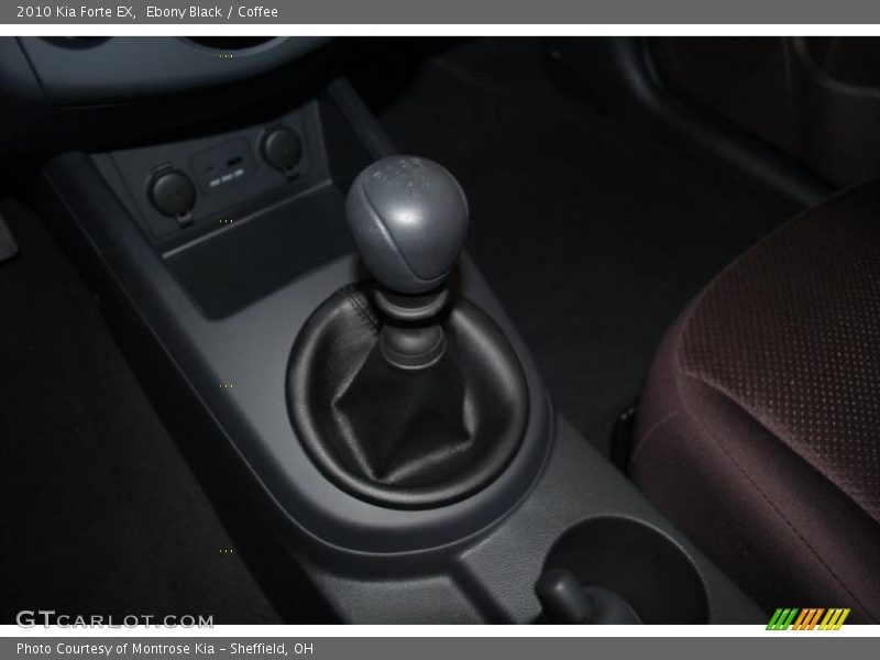 Ebony Black / Coffee 2010 Kia Forte EX