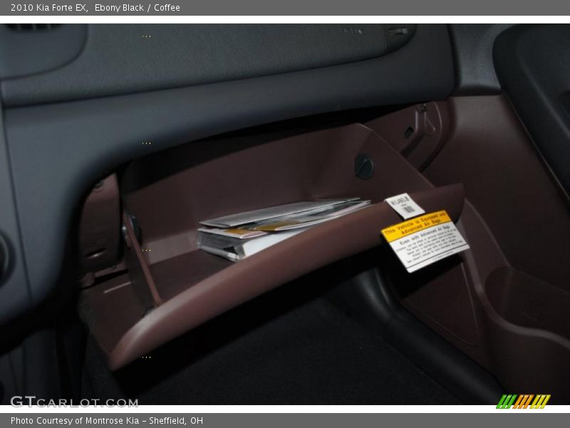 Ebony Black / Coffee 2010 Kia Forte EX