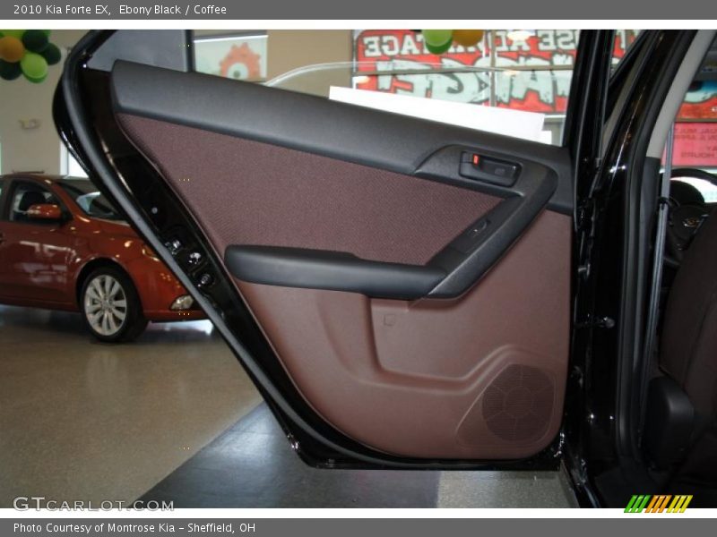 Ebony Black / Coffee 2010 Kia Forte EX