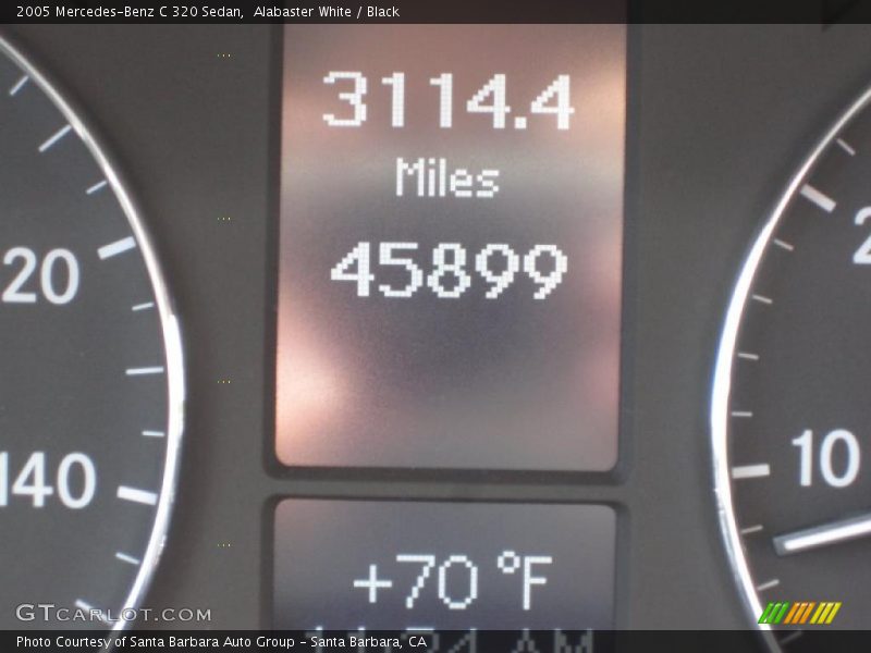 Alabaster White / Black 2005 Mercedes-Benz C 320 Sedan