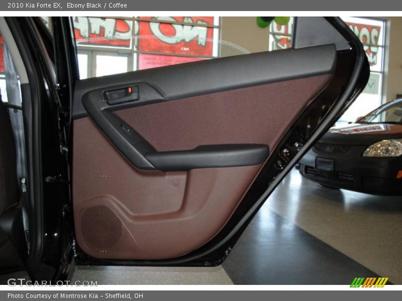 Ebony Black / Coffee 2010 Kia Forte EX
