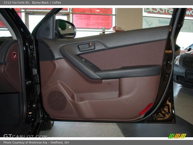 Ebony Black / Coffee 2010 Kia Forte EX