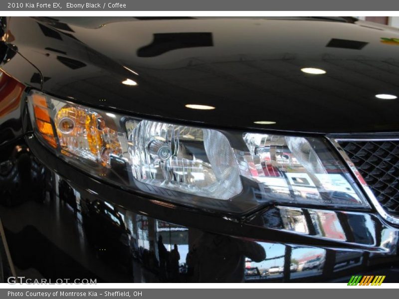 Ebony Black / Coffee 2010 Kia Forte EX