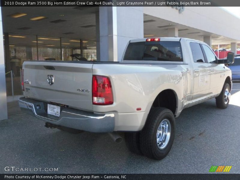 Light Graystone Pearl / Light Pebble Beige/Bark Brown 2010 Dodge Ram 3500 Big Horn Edition Crew Cab 4x4 Dually