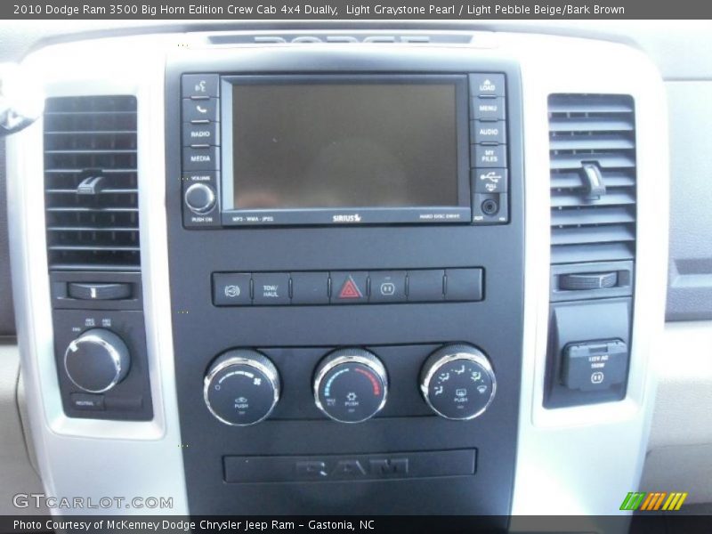 Light Graystone Pearl / Light Pebble Beige/Bark Brown 2010 Dodge Ram 3500 Big Horn Edition Crew Cab 4x4 Dually