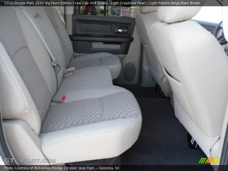 Light Graystone Pearl / Light Pebble Beige/Bark Brown 2010 Dodge Ram 3500 Big Horn Edition Crew Cab 4x4 Dually