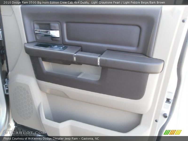 Light Graystone Pearl / Light Pebble Beige/Bark Brown 2010 Dodge Ram 3500 Big Horn Edition Crew Cab 4x4 Dually