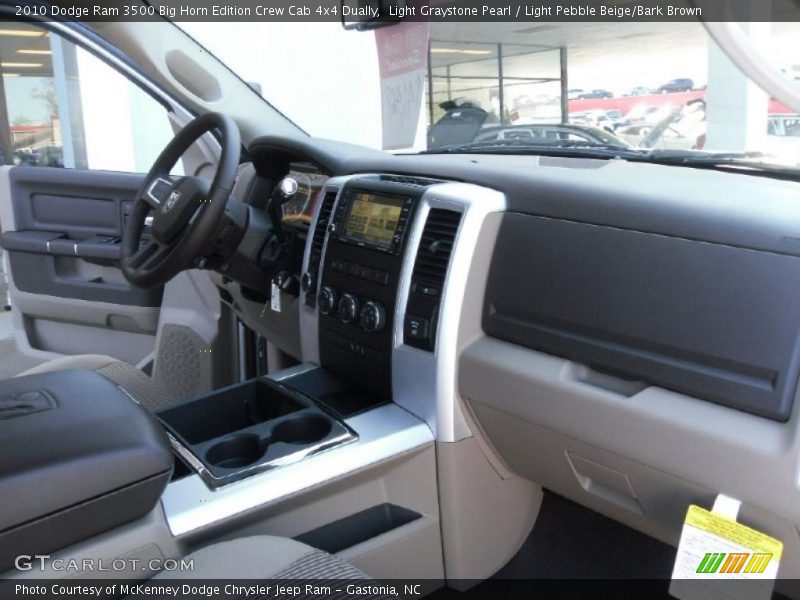 Light Graystone Pearl / Light Pebble Beige/Bark Brown 2010 Dodge Ram 3500 Big Horn Edition Crew Cab 4x4 Dually