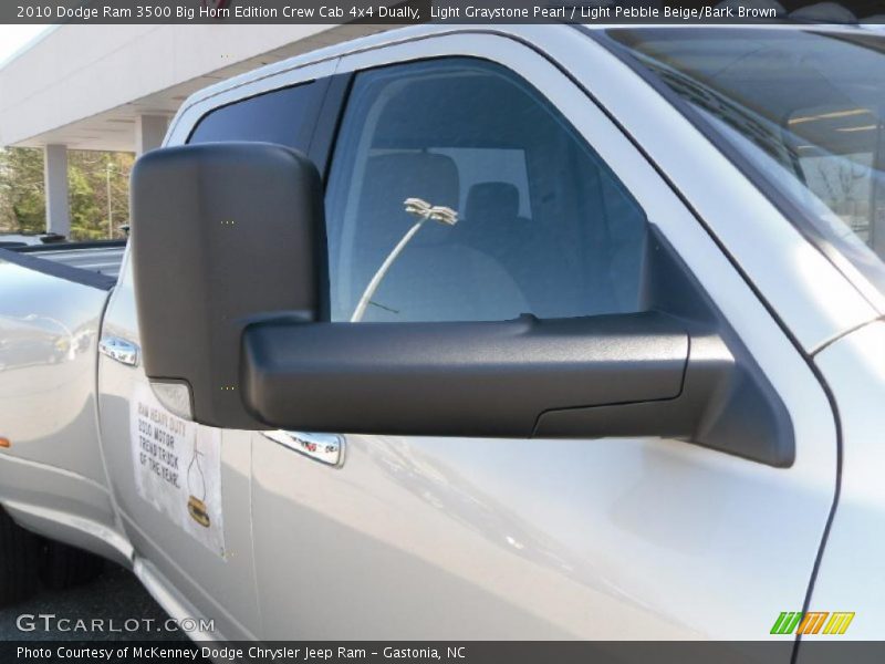 Light Graystone Pearl / Light Pebble Beige/Bark Brown 2010 Dodge Ram 3500 Big Horn Edition Crew Cab 4x4 Dually