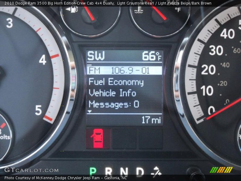 Light Graystone Pearl / Light Pebble Beige/Bark Brown 2010 Dodge Ram 3500 Big Horn Edition Crew Cab 4x4 Dually