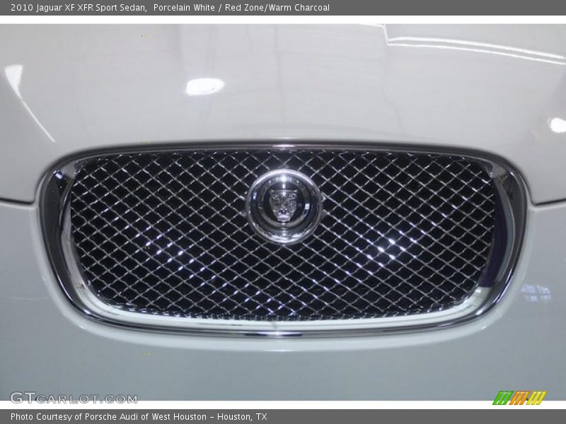 Porcelain White / Red Zone/Warm Charcoal 2010 Jaguar XF XFR Sport Sedan