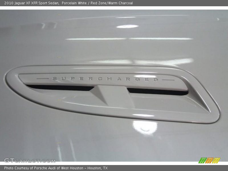 Porcelain White / Red Zone/Warm Charcoal 2010 Jaguar XF XFR Sport Sedan