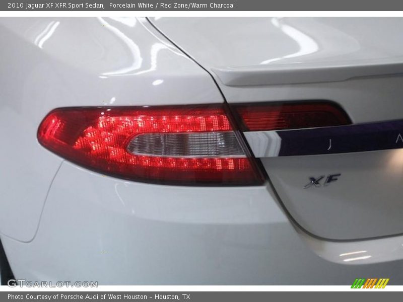 Porcelain White / Red Zone/Warm Charcoal 2010 Jaguar XF XFR Sport Sedan
