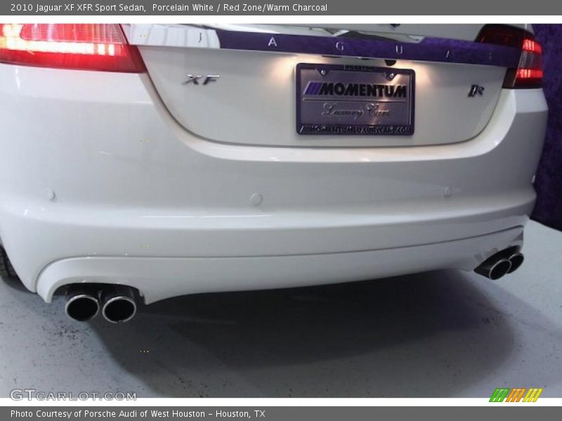 Porcelain White / Red Zone/Warm Charcoal 2010 Jaguar XF XFR Sport Sedan