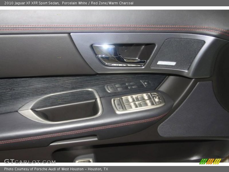 Porcelain White / Red Zone/Warm Charcoal 2010 Jaguar XF XFR Sport Sedan