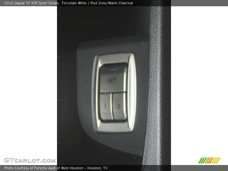 Porcelain White / Red Zone/Warm Charcoal 2010 Jaguar XF XFR Sport Sedan
