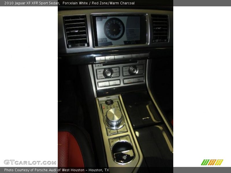 Porcelain White / Red Zone/Warm Charcoal 2010 Jaguar XF XFR Sport Sedan