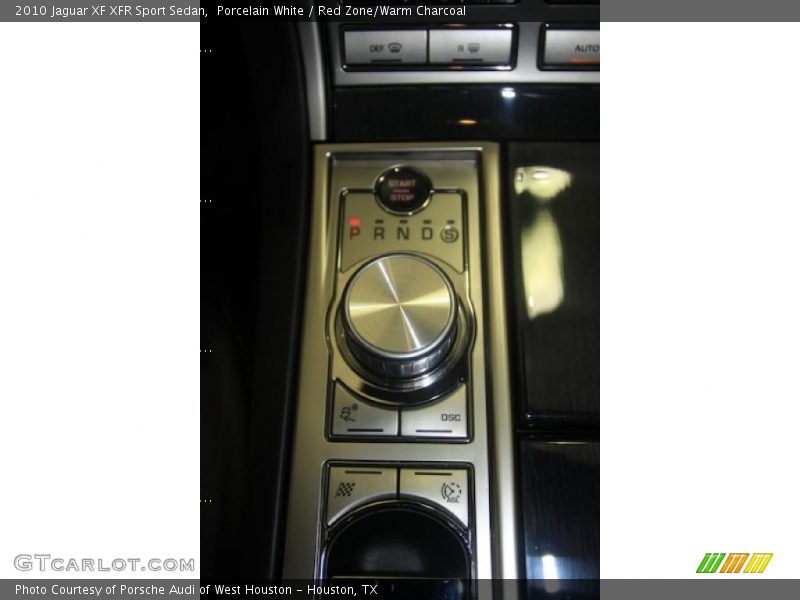 Porcelain White / Red Zone/Warm Charcoal 2010 Jaguar XF XFR Sport Sedan