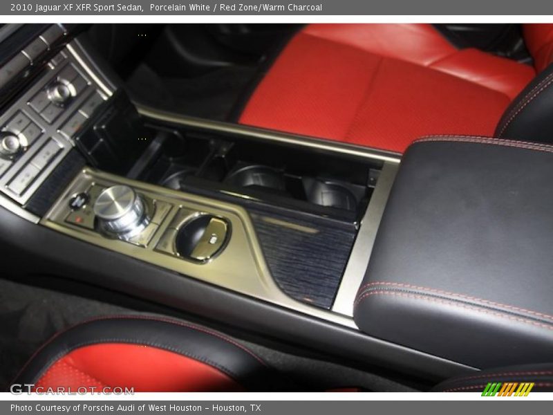 Porcelain White / Red Zone/Warm Charcoal 2010 Jaguar XF XFR Sport Sedan