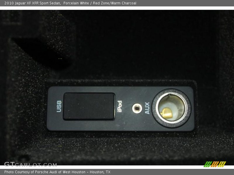 Porcelain White / Red Zone/Warm Charcoal 2010 Jaguar XF XFR Sport Sedan