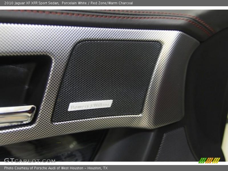 Porcelain White / Red Zone/Warm Charcoal 2010 Jaguar XF XFR Sport Sedan