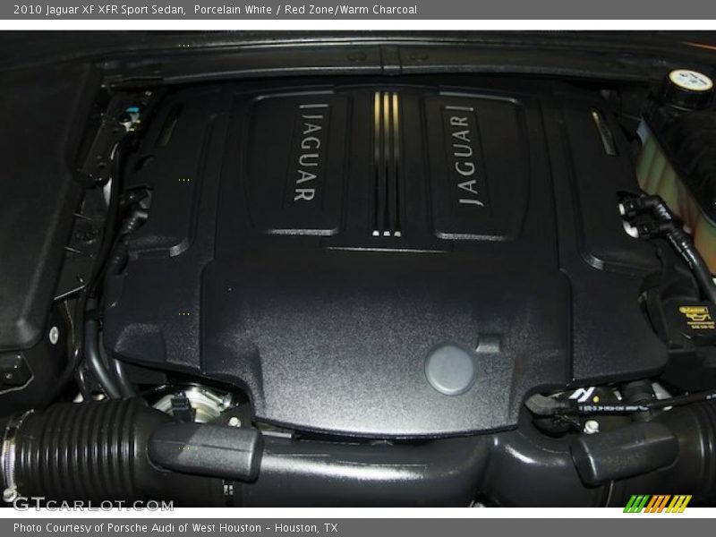 Porcelain White / Red Zone/Warm Charcoal 2010 Jaguar XF XFR Sport Sedan