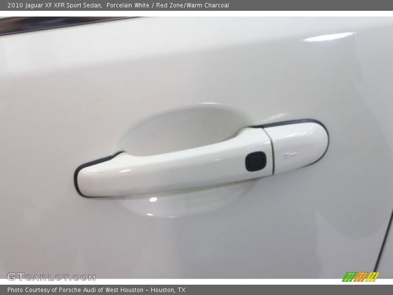 Porcelain White / Red Zone/Warm Charcoal 2010 Jaguar XF XFR Sport Sedan