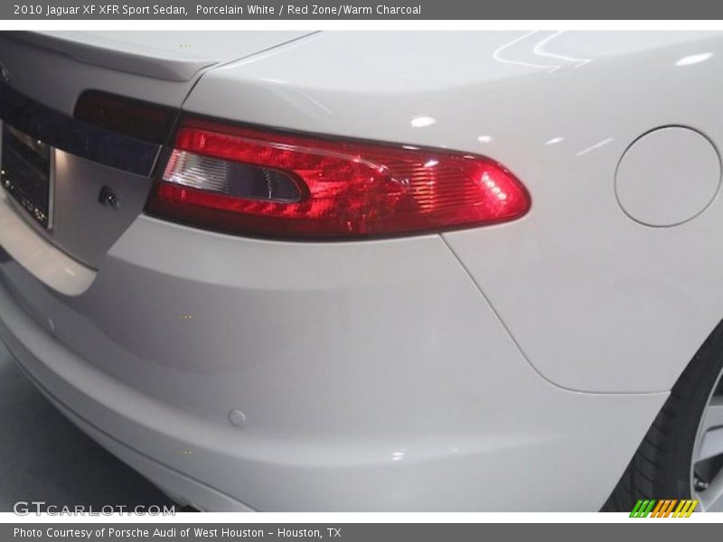 Porcelain White / Red Zone/Warm Charcoal 2010 Jaguar XF XFR Sport Sedan