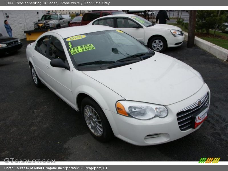 Stone White / Dark Slate Gray 2004 Chrysler Sebring LX Sedan