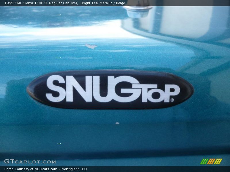 Bright Teal Metallic / Beige 1995 GMC Sierra 1500 SL Regular Cab 4x4