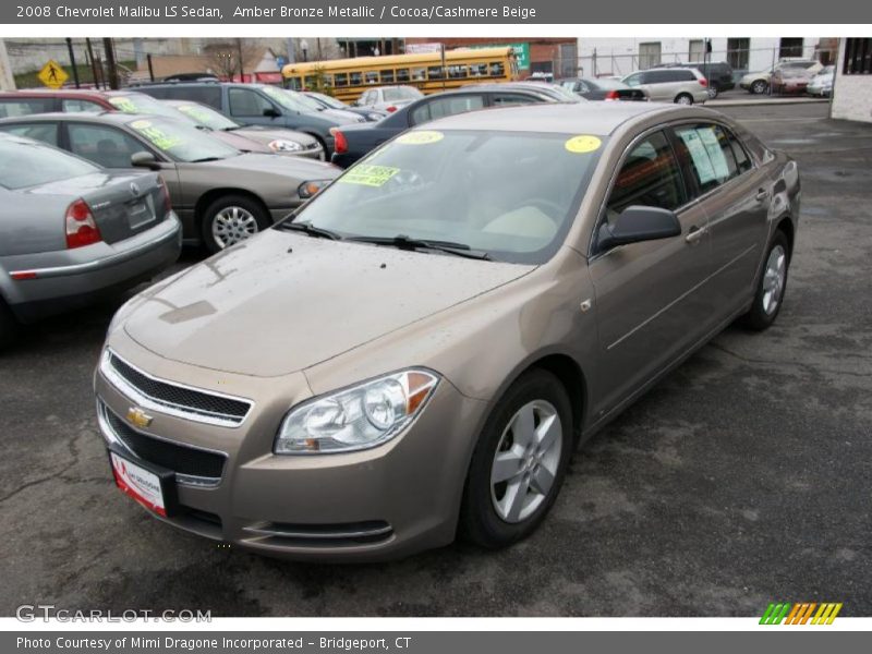 Amber Bronze Metallic / Cocoa/Cashmere Beige 2008 Chevrolet Malibu LS Sedan