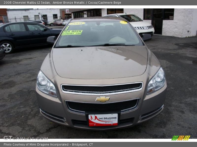Amber Bronze Metallic / Cocoa/Cashmere Beige 2008 Chevrolet Malibu LS Sedan