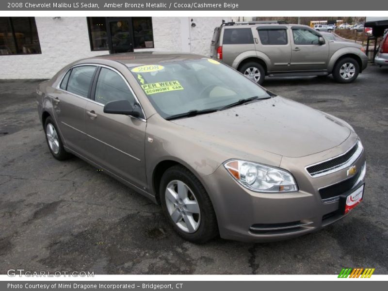 Amber Bronze Metallic / Cocoa/Cashmere Beige 2008 Chevrolet Malibu LS Sedan