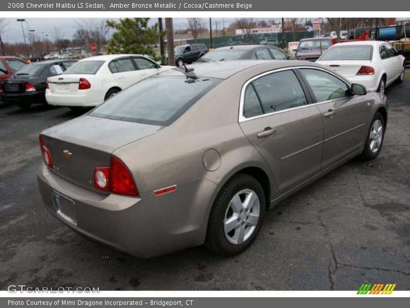 Amber Bronze Metallic / Cocoa/Cashmere Beige 2008 Chevrolet Malibu LS Sedan