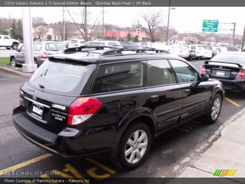 Obsidian Black Pearl / Off Black 2009 Subaru Outback 2.5i Special Edition Wagon