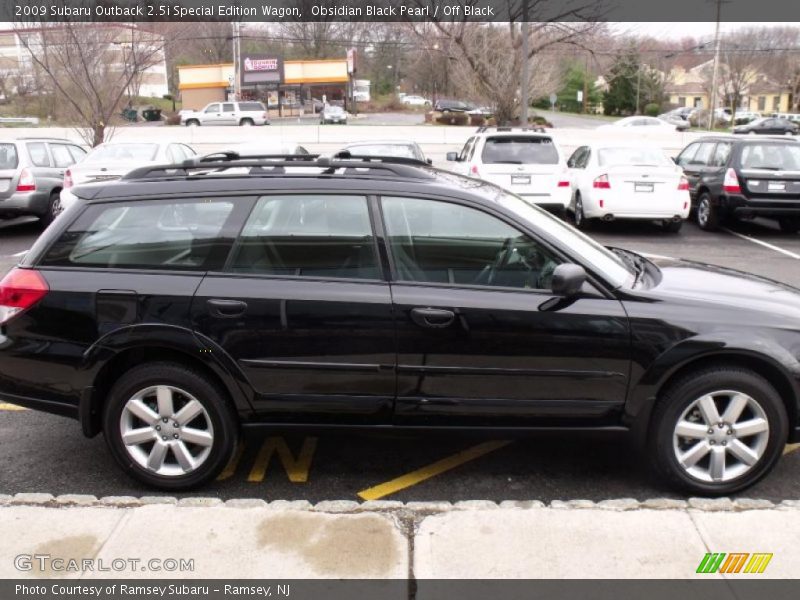 Obsidian Black Pearl / Off Black 2009 Subaru Outback 2.5i Special Edition Wagon