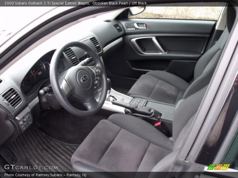Obsidian Black Pearl / Off Black 2009 Subaru Outback 2.5i Special Edition Wagon