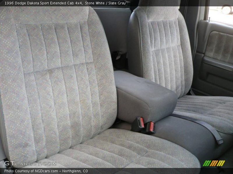 Stone White / Slate Gray 1996 Dodge Dakota Sport Extended Cab 4x4