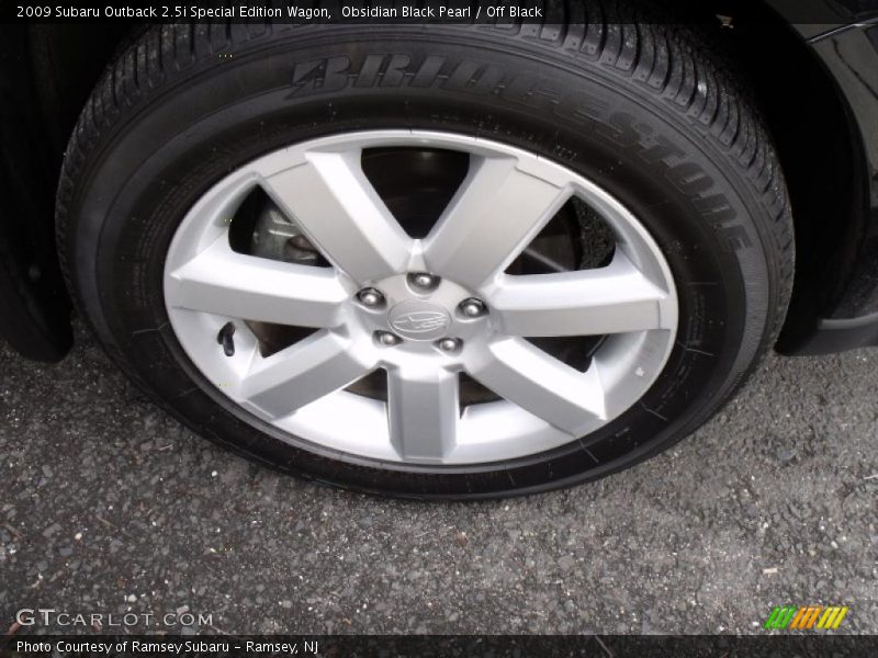 Obsidian Black Pearl / Off Black 2009 Subaru Outback 2.5i Special Edition Wagon