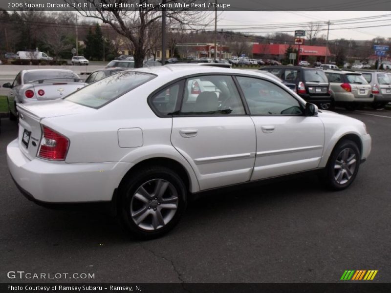 Satin White Pearl / Taupe 2006 Subaru Outback 3.0 R L.L.Bean Edition Sedan