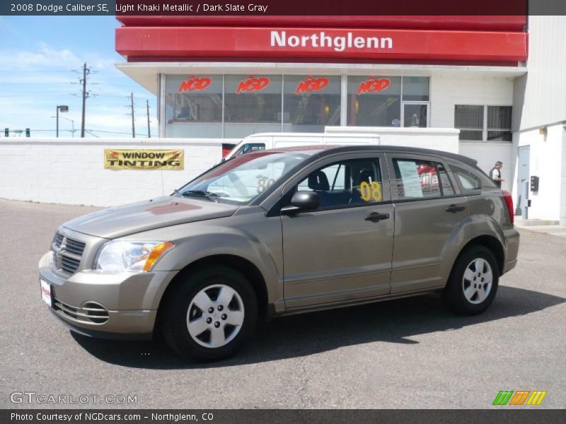 Light Khaki Metallic / Dark Slate Gray 2008 Dodge Caliber SE