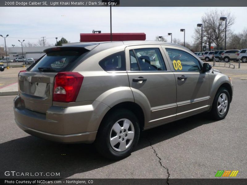 Light Khaki Metallic / Dark Slate Gray 2008 Dodge Caliber SE
