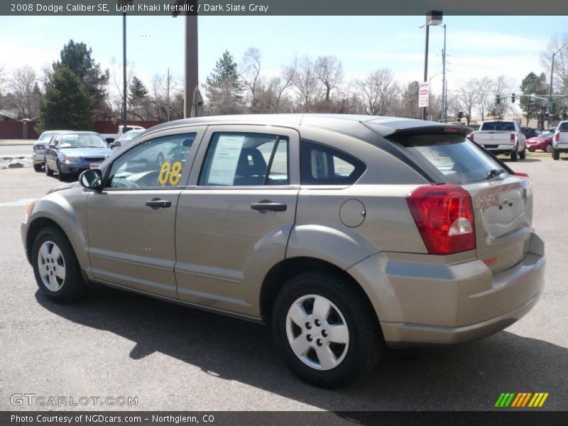 Light Khaki Metallic / Dark Slate Gray 2008 Dodge Caliber SE